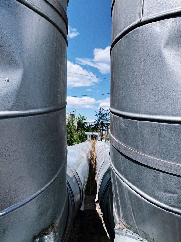 large pipes as pipelines